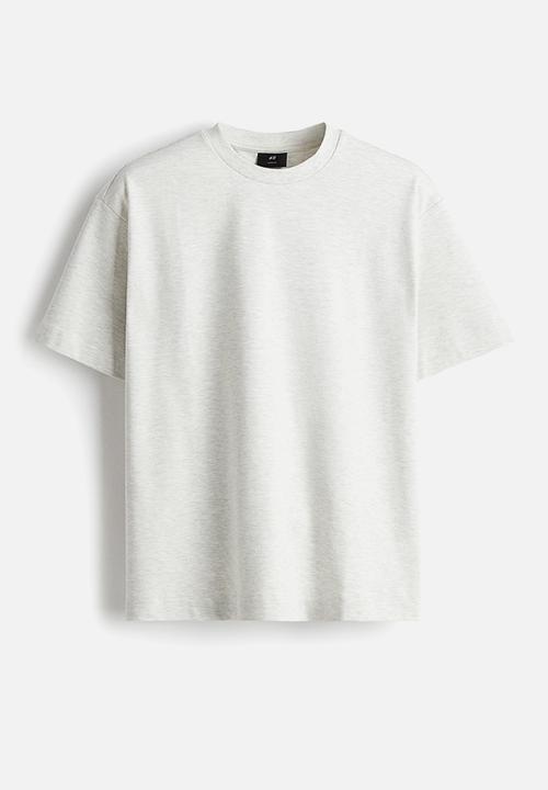 H&M - Loose fit T-shirt - light grey marl