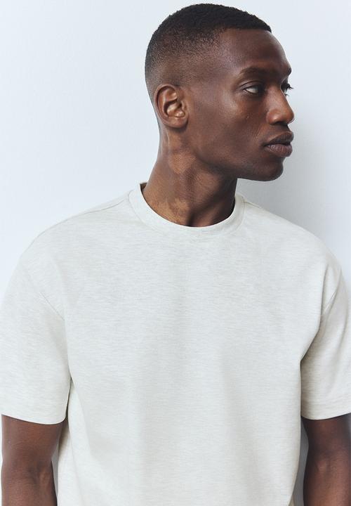 H&M - Loose fit T-shirt - light grey marl