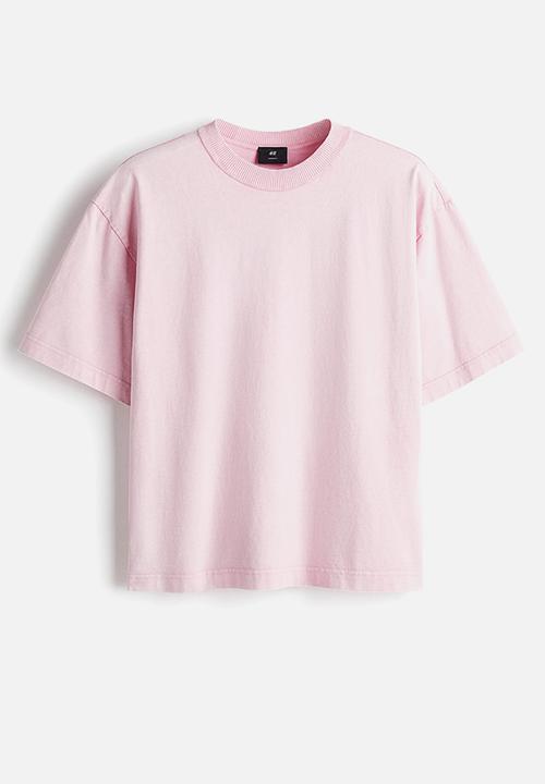 H&M - Loose fit printed T-shirt - pink sfca