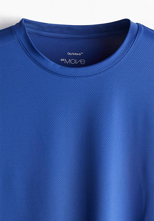 H&M - Regular fit sports top with drymove™ - blue