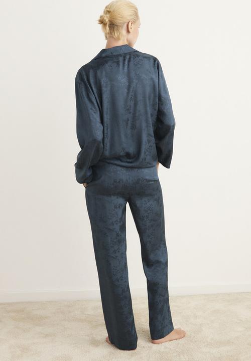MANGO - Pyjama trouser quars- dark blue