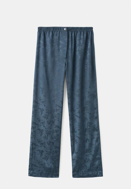 MANGO - Pyjama trouser quars- dark blue