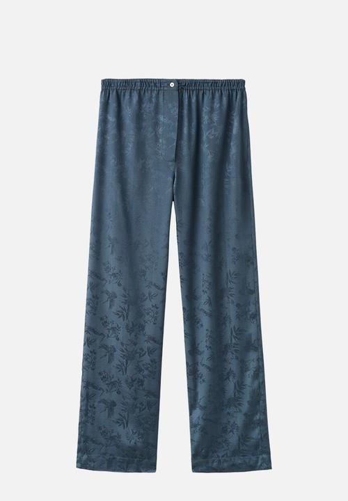 MANGO - Pyjama trouser quars- dark blue