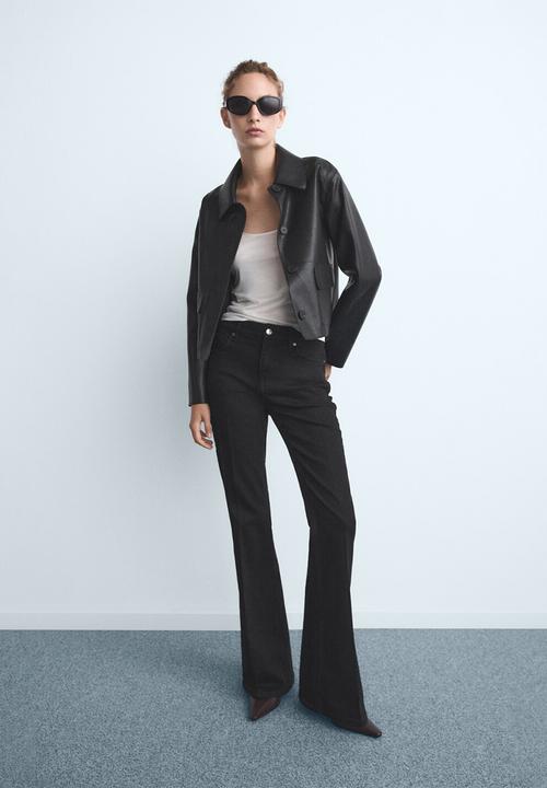 MANGO - Jeans violeta - open gray