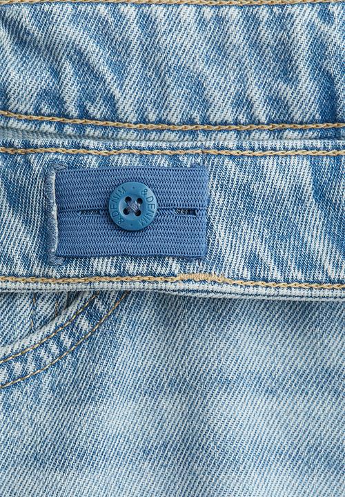 H&M - Baggy fit low jeans - denim blue/white