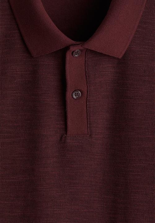 H&M - Slim fit polo shirt - red