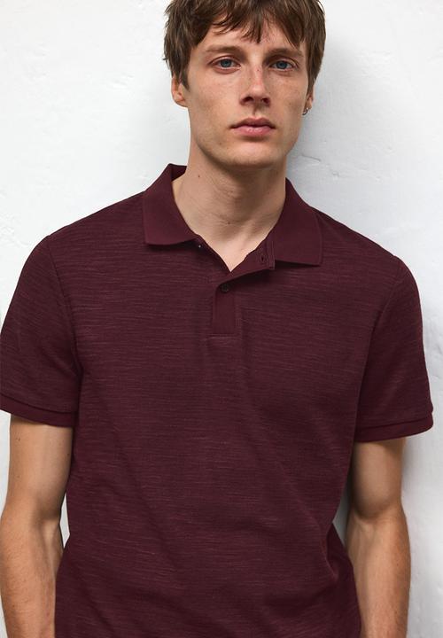 H&M - Slim fit polo shirt - red