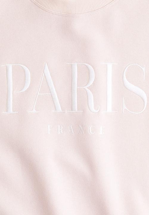 H&M - Printed sweatshirt - light pink paris