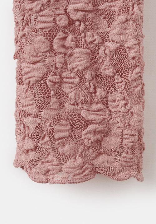 MANGO - T-shirt xlace - light/pastel pink