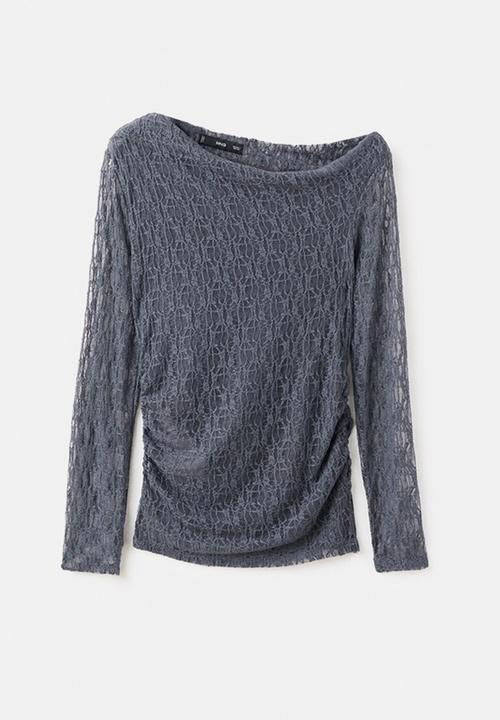 MANGO - Top xpatri - gray