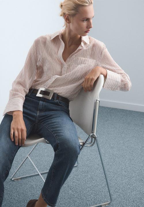 MANGO - Jeans delia - open blue