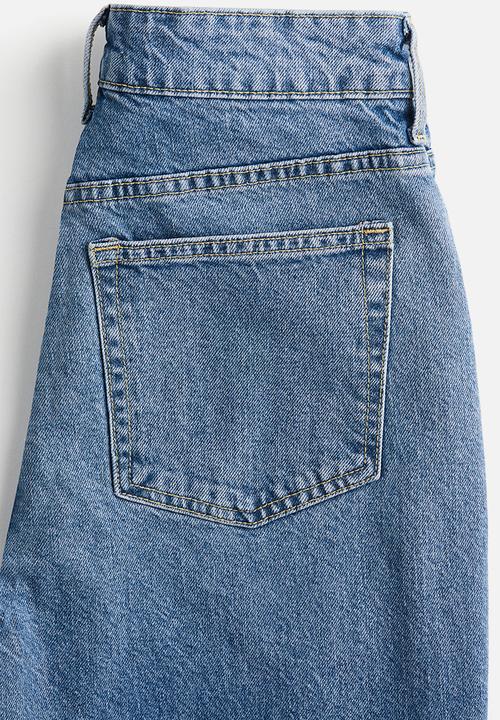 H&M - Mom slim fit high waist ankle jeans - denim blue