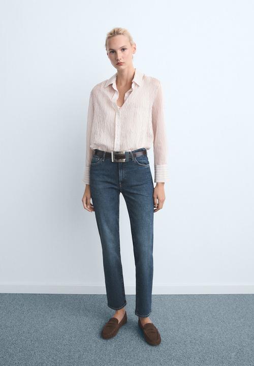 MANGO - Jeans delia - open blue