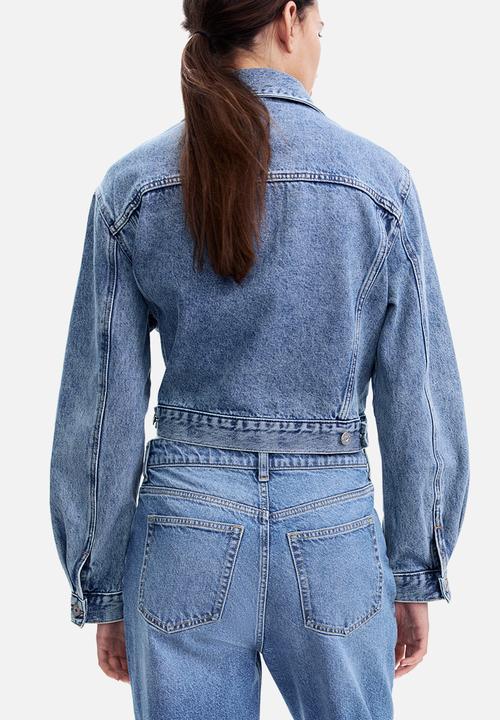 H&M - Mom slim fit high waist ankle jeans - denim blue
