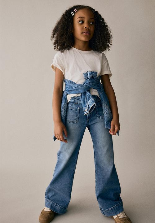 H&M - Flared leg jeans - denim blue