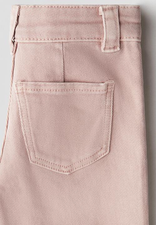 H&M - Flared leg jeans - light dusty pink