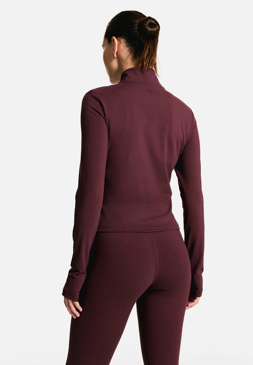 H&M - Zip-through sports jacket with softmove™ - light burgundy