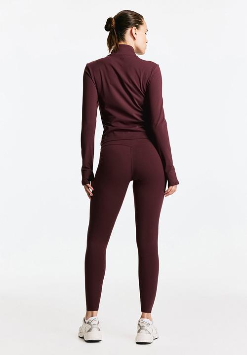 H&M - Zip-through sports jacket with softmove™ - light burgundy