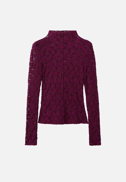 MANGO - Top xselena - dark red