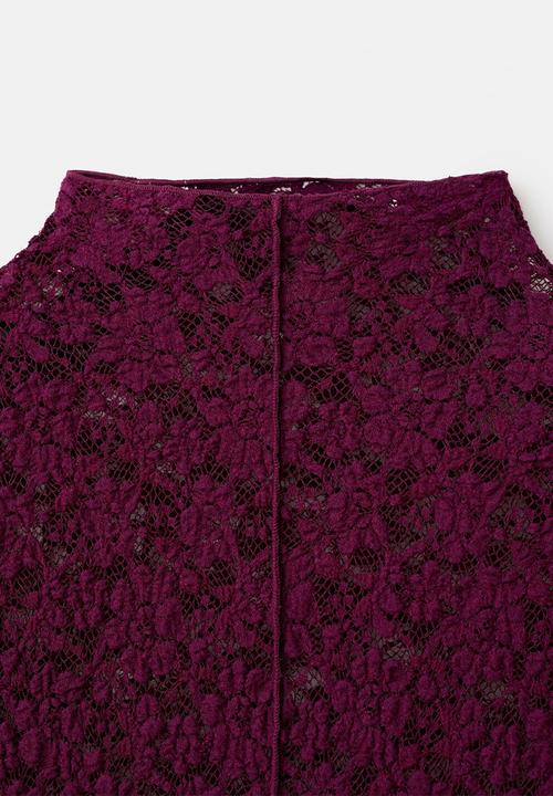 MANGO - Top xselena - dark red