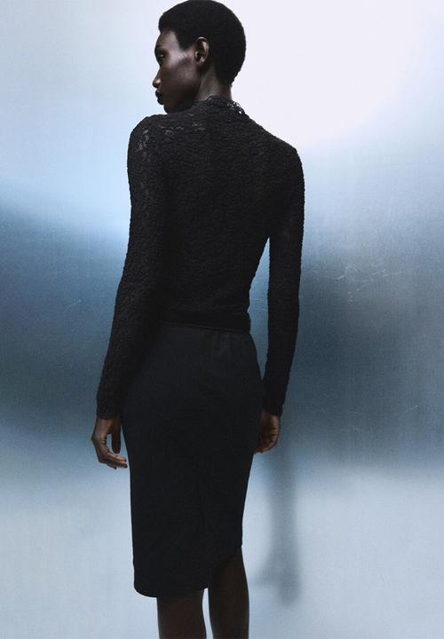 MANGO - Top xselena - black