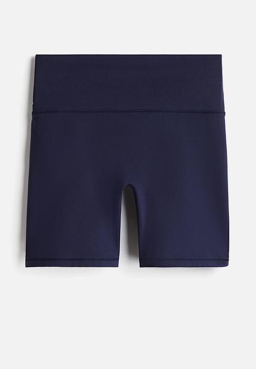 H&M - Sports cycling shorts with softmove™ - navy blue