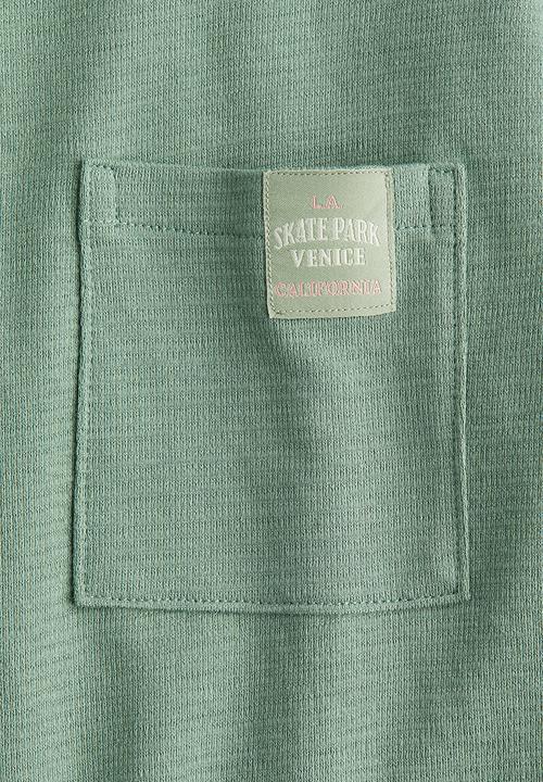 H&M - Jacquard-jersey cotton T-shirt - green