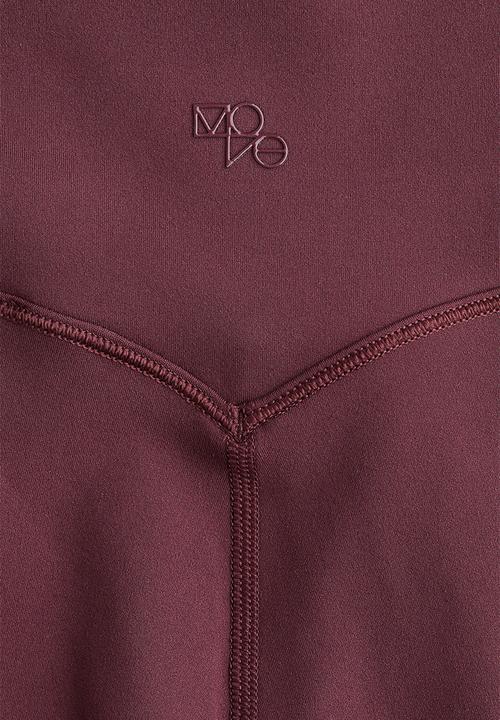 H&M - Sports leggings with softmove™ - light burgundy