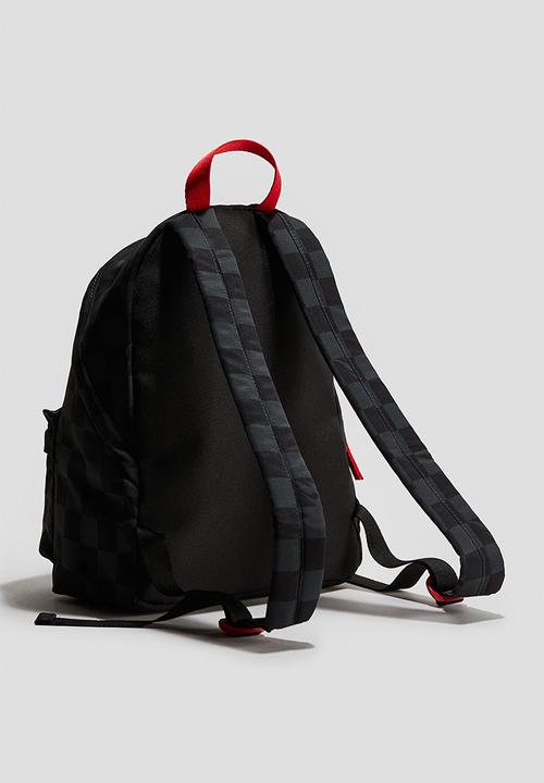 H&M - Printed backpack - black/hot wheels