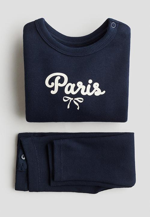 H&M - 2-piece printed set - blue