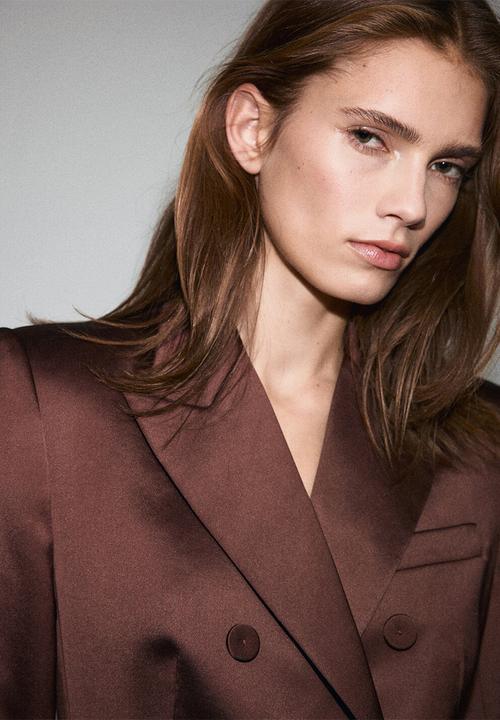 MANGO - Blazer gilda - brown
