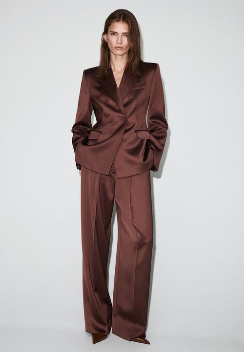 MANGO - Blazer gilda - brown