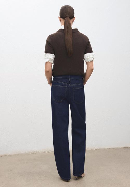 MANGO - Jeans bet - open blue