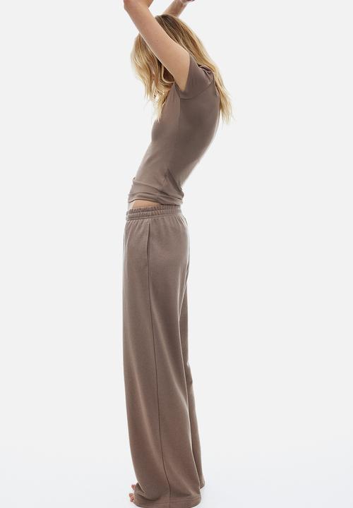 H&M - Sweatpants - dusty brown