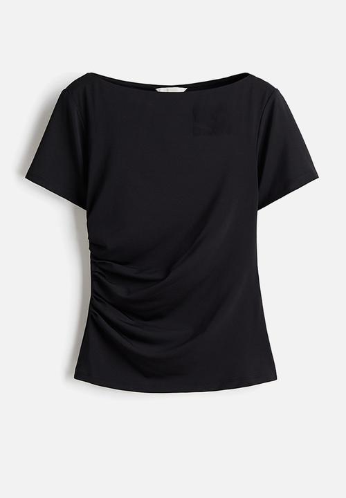 H&M - Ruched top - black
