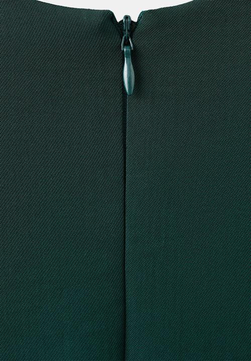 MANGO - Dress ruby - green