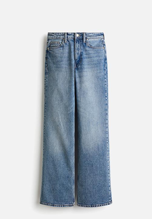 H&M - Bootcut high jeans -  denim blue 