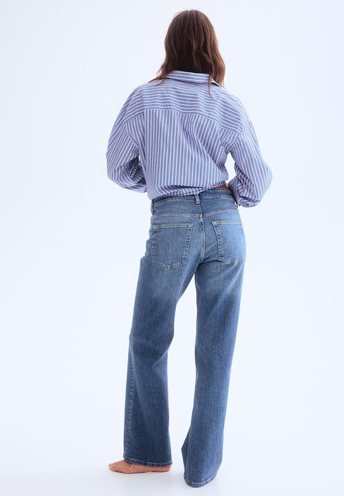 H&M - Bootcut high jeans - denim blue 