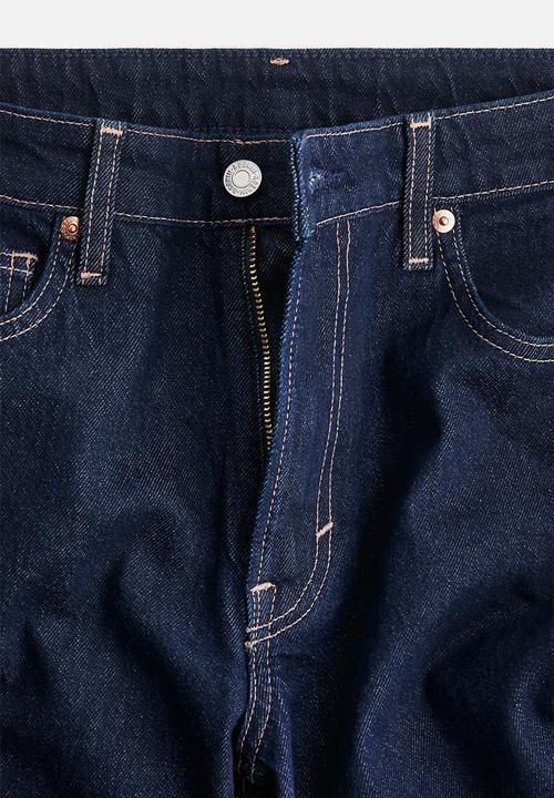 H&M - Bootcut high jeans - dark denim blue