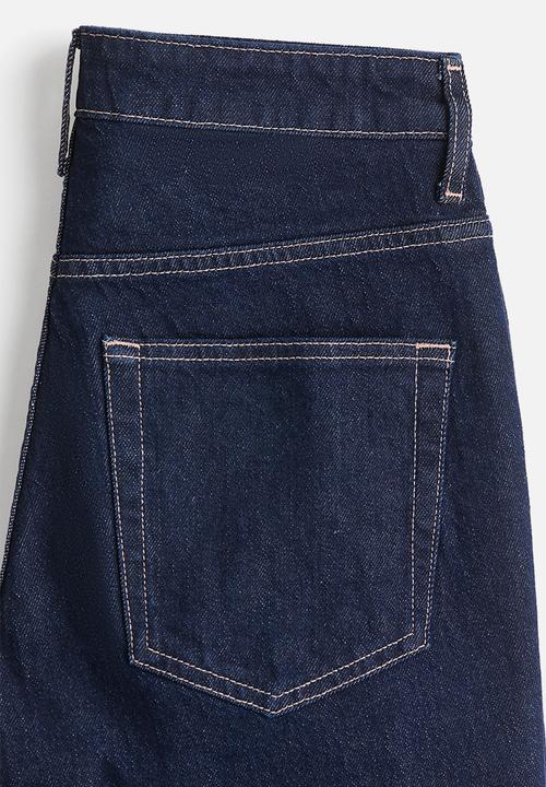 H&M - Bootcut high jeans - dark denim blue