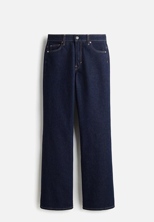 H&M - Bootcut high jeans - dark denim blue