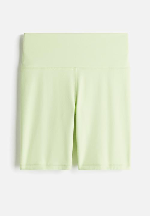 H&M - Sports cycling shorts with softmove™ lycra® - light green
