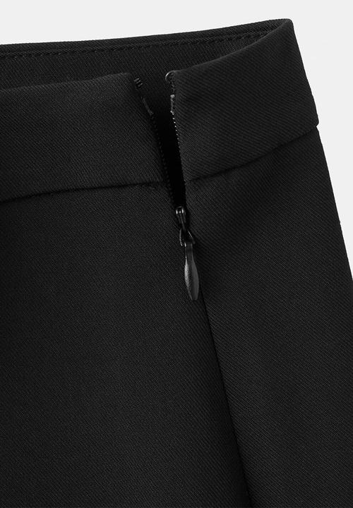 MANGO - Trousers fijis - black