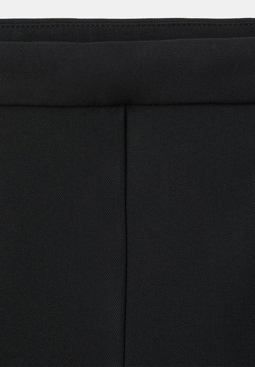 MANGO - Trousers fijis - black