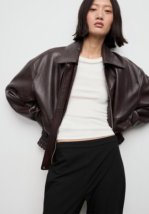 MANGO - Trousers fijis - black