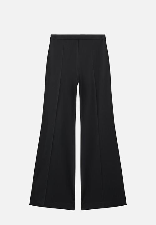 MANGO - Trousers fijis - black