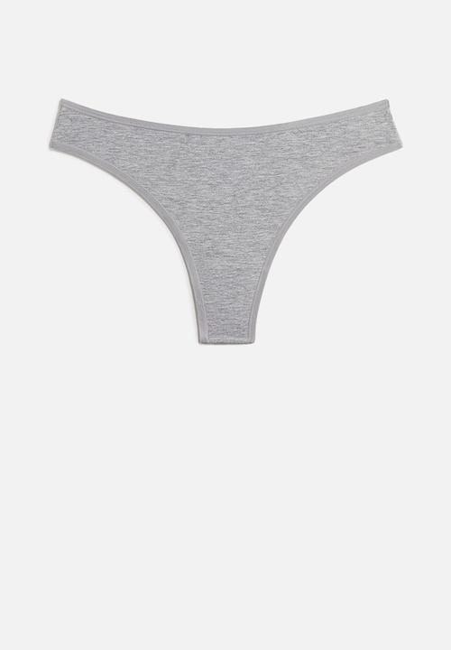 H&M - 3-Pack cotton thong briefs - multi 