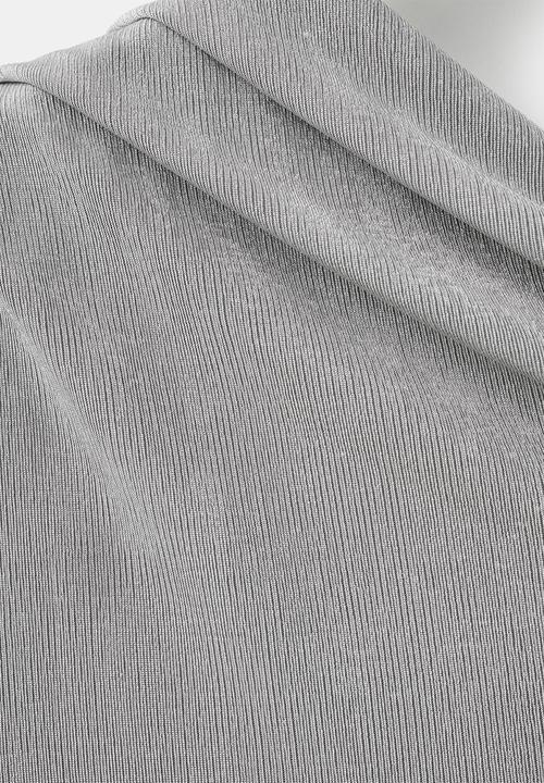 MANGO - T-shirt creponi - gray