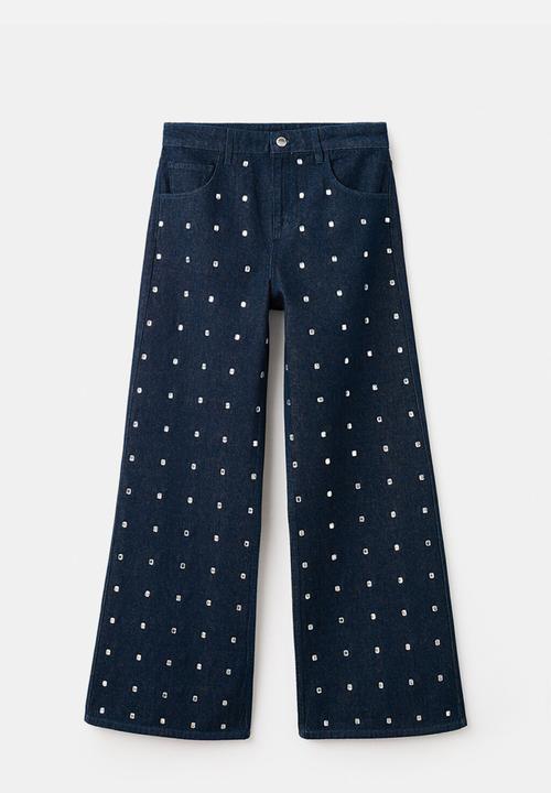 MANGO - Jeans leo - open blue