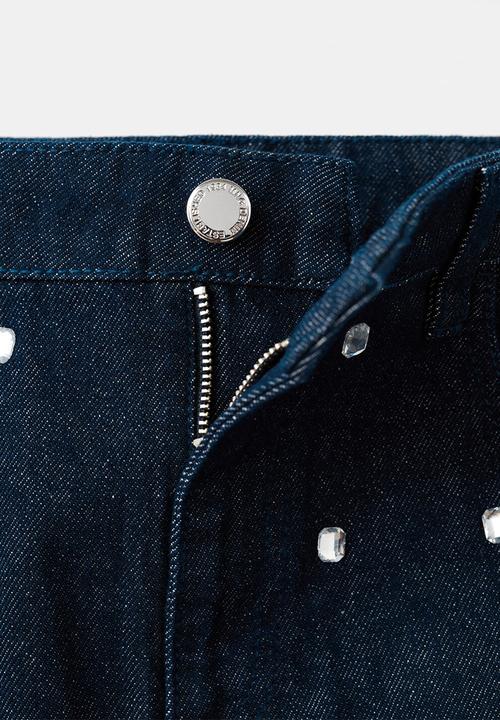 MANGO - Jeans leo - open blue